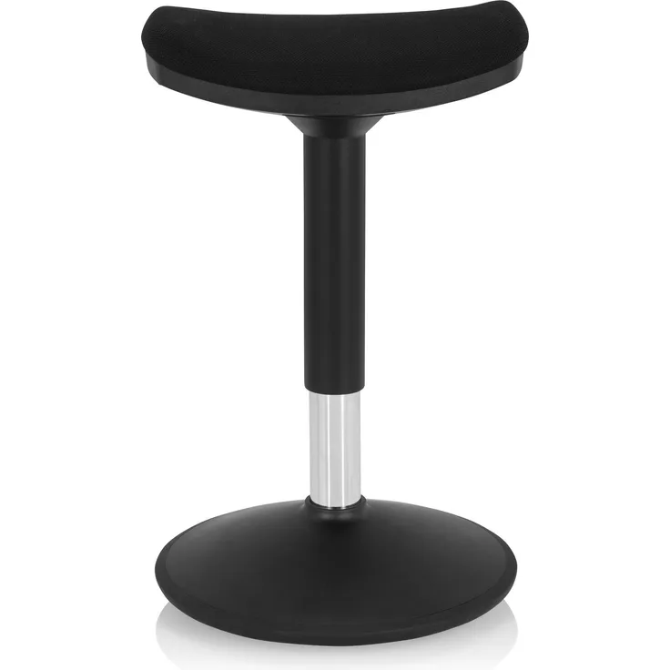 hjh OFFICE Arbeitsstuhl Arbeitshocker BALANCE SIT I B Stoff Schwarz