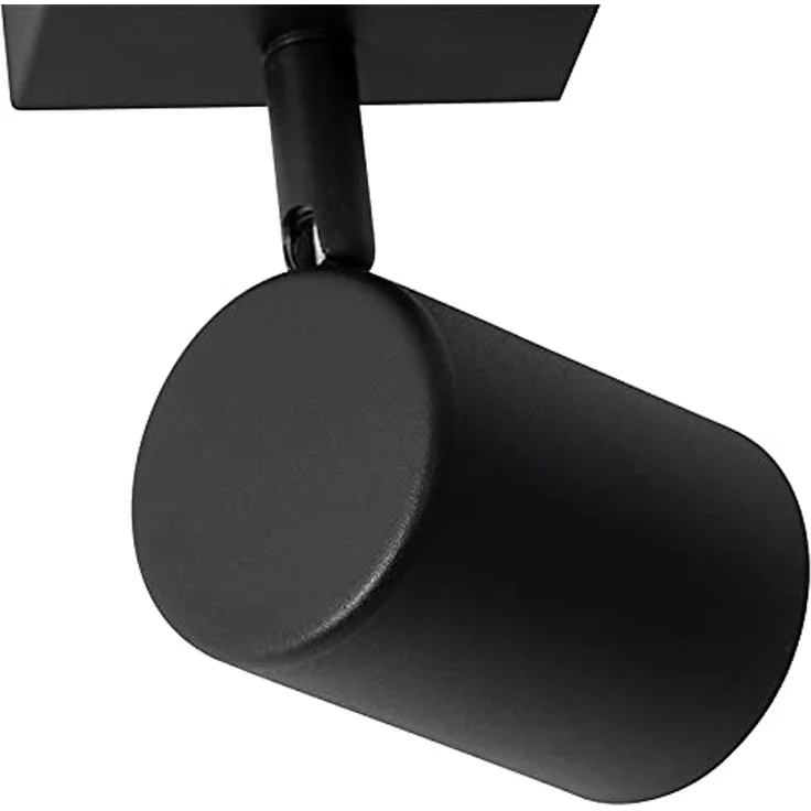 Qazqa LED Aufbaustrahler Jeana, ohne Leuchtmittel, GU10, Schwarz, Modern, Stahl, 1-flammig – Bild 7