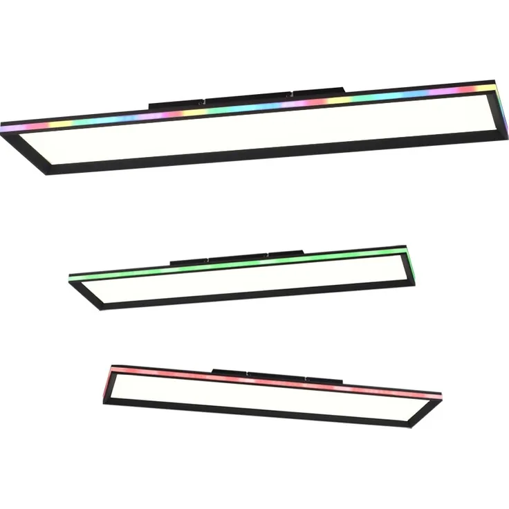 LED Deckenleuchte, Fernbedienung, dimmbar, RGB, L 100 cm