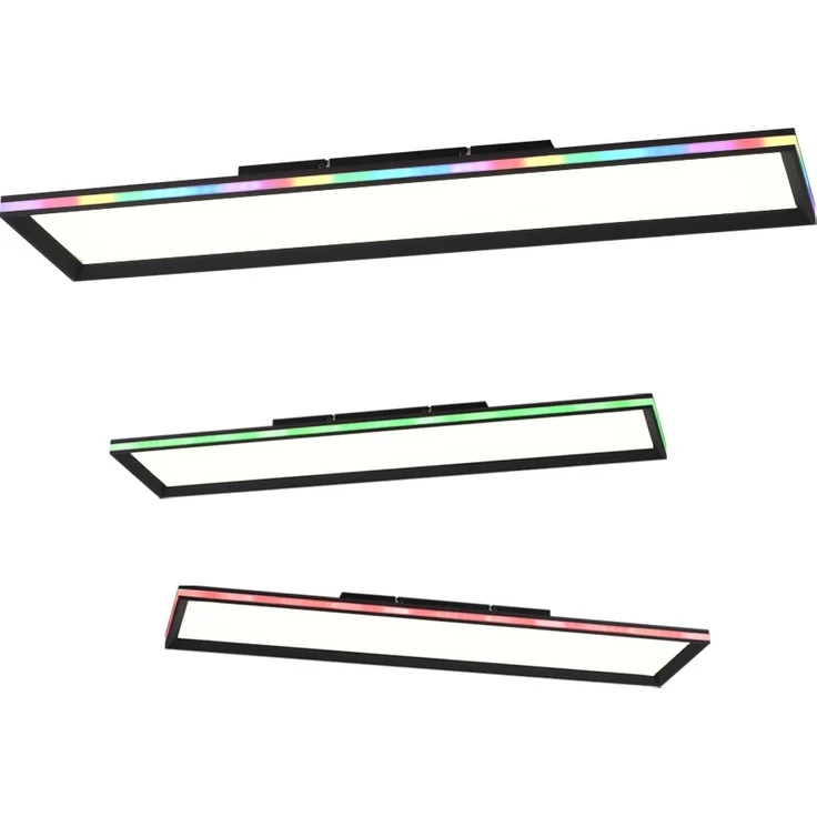 LED Deckenleuchte, Fernbedienung, dimmbar, RGB, L 100 cm – Bild 1