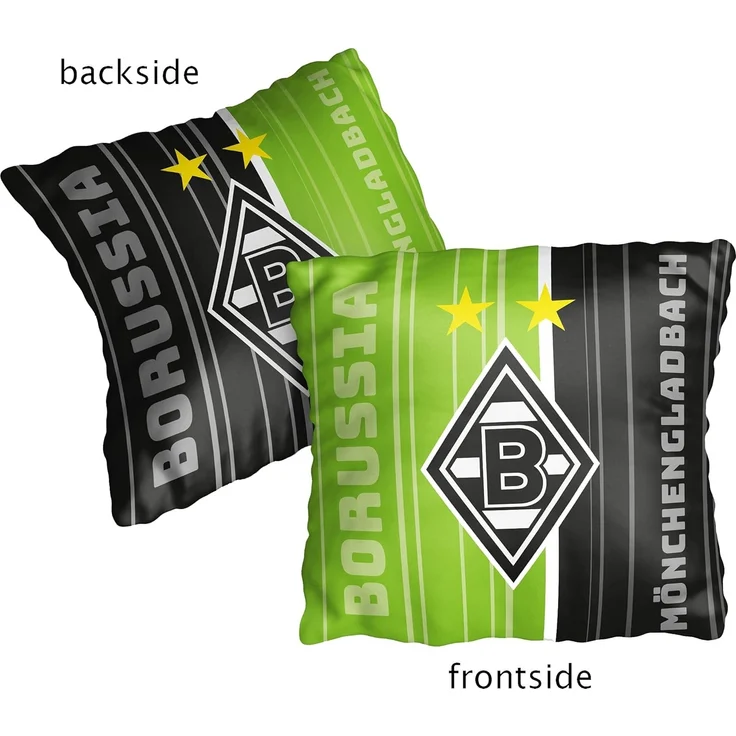 BERONAGE Dekokissen Borussia Mönchengladbach Die Fohlen Elf 40 x 40 Fußballkissen – Bild 3