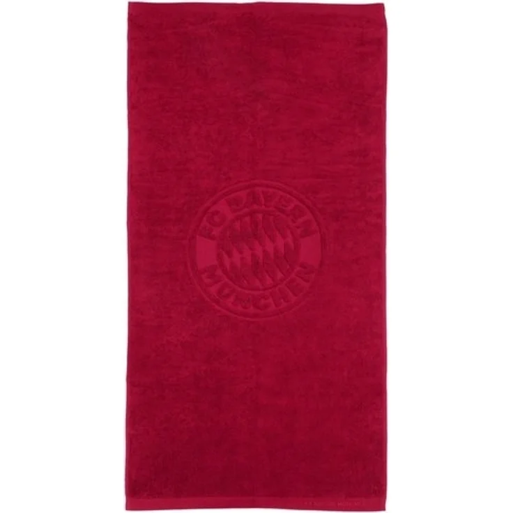 FC Bayern München Badetuch FC Bayern München I Handtuch 100x50 cm I Bordeaux, 100% Baumwolle – Bild 2