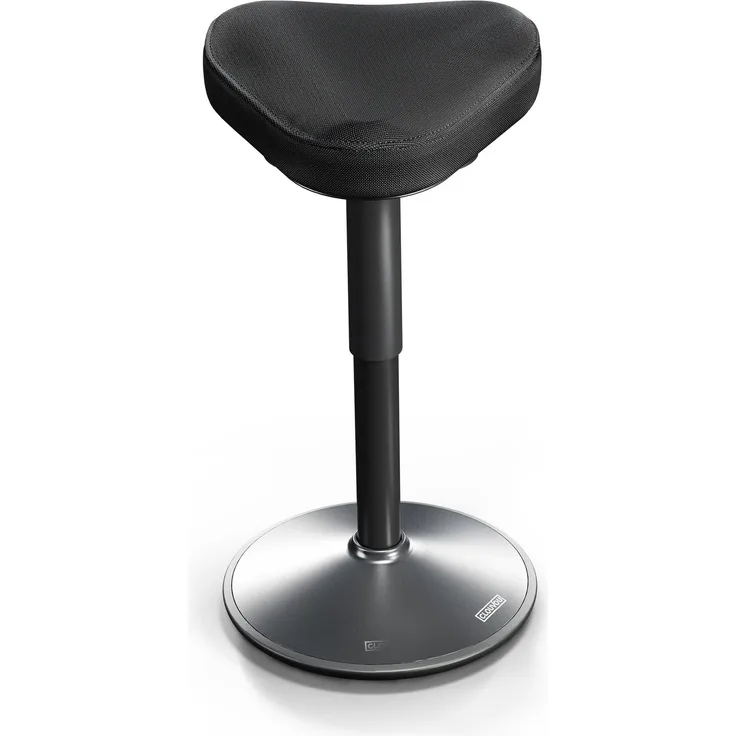 CLOUVOU Nexus, ergonomischer Sitzhocker, stufenlos höhenverstellbar, Anti-Rutsch-Standfuß, Schwarz