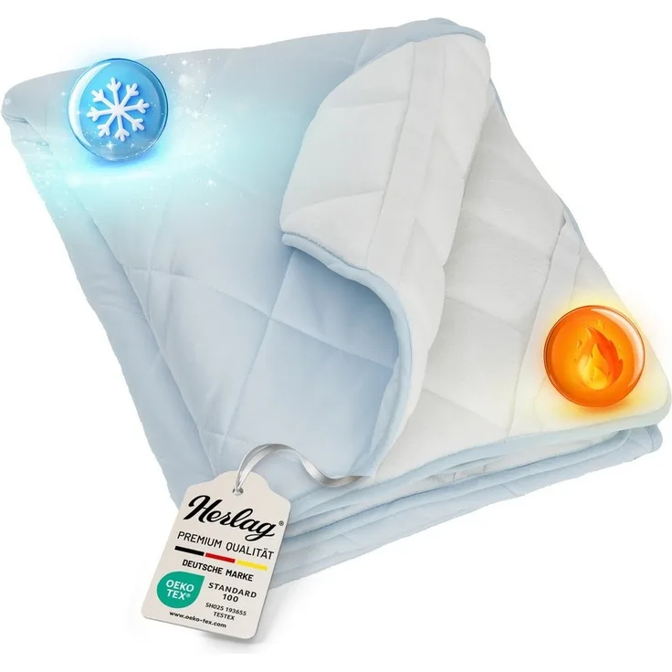 Matratzenauflage 2-in-1 Ganzjahresauflage Sommer- & Winter Kühlend & Wärmend Herlag