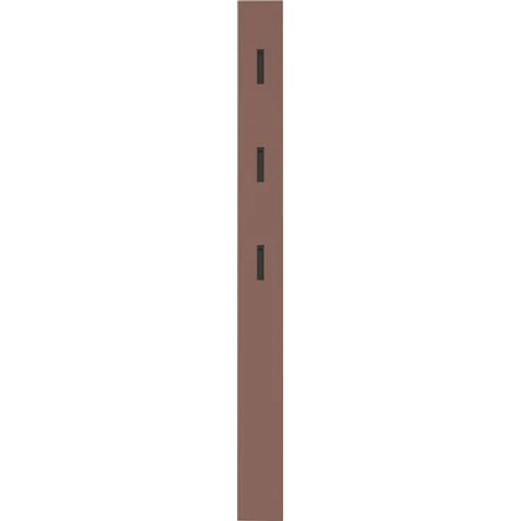 Germania Garderobenpaneel 3728-671 GW-Ameca, in Toffee, mit drei ausklappbaren Kleiderhaken aus Metall, 15 x 170 x 3 cm (BxHxT) – Bild 3