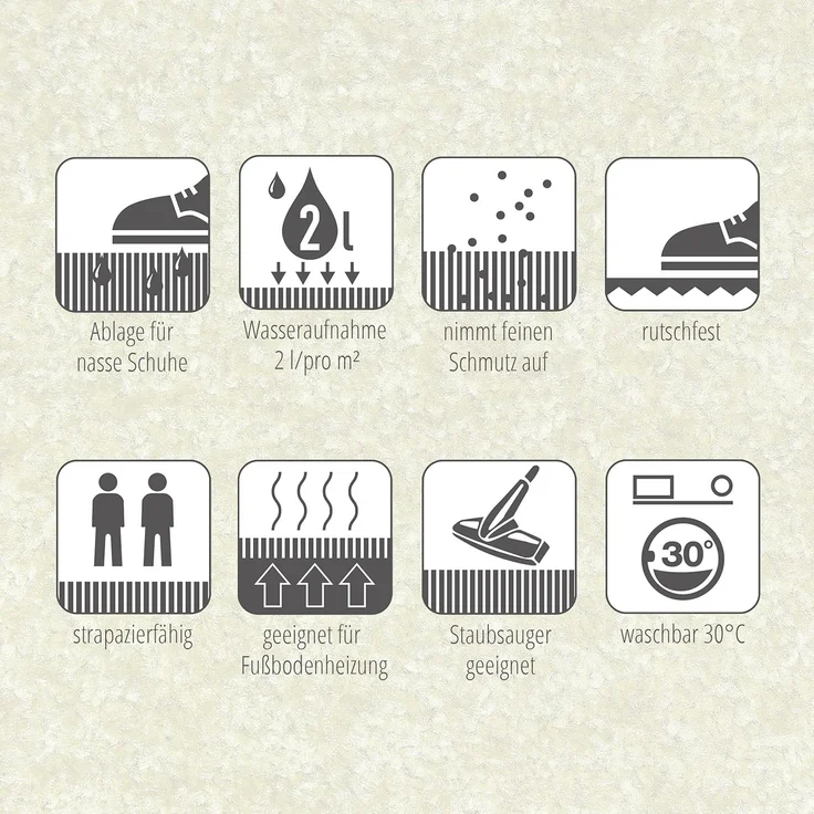 ASTRA Fußmatte Proper Tex 618, rechteckig, Höhe: 9 mm, Schmutzfangmatte, auch als Läufer, waschbar, In -und Outdoor geeignet – Bild 4