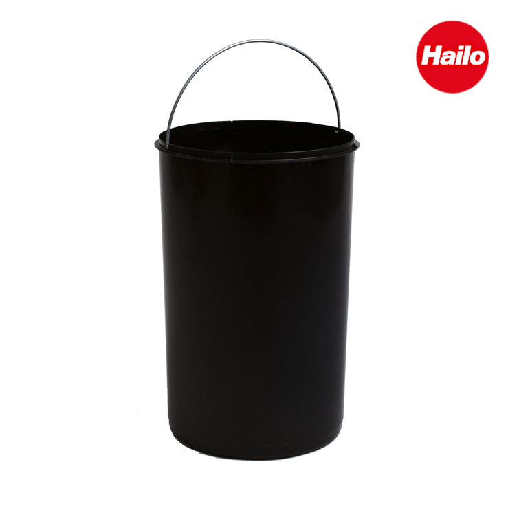 Hailo Inneneimer 1225049 schwarz 20 Liter 418 x 271 mm rund mit Henkel – Bild 2