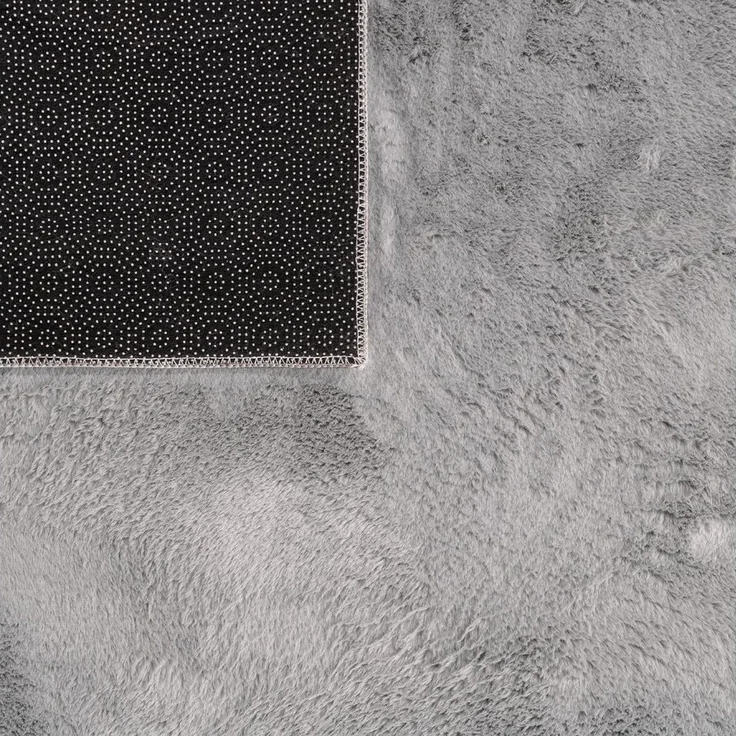 TT Home Teppich, Rechteckig, Höhe: 14 mm, Wohnzimmer Hochflor Teppich Kunstfell Modern Unifarben Flauschig Weich – Bild 3