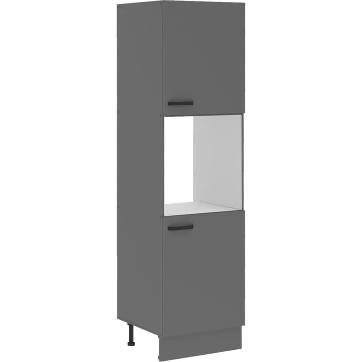 Küche NESSA Hochschrank 60 cm Anthrazit Küchenzeile Küchenblock Einbauküche – Bild 6