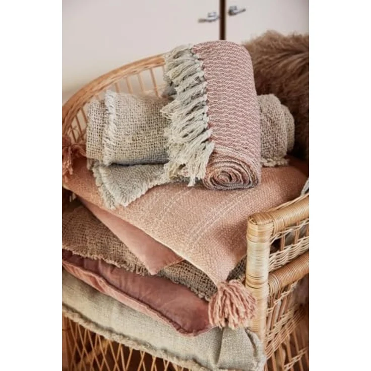 Decke Plaid Kuscheldecke Wohndecke Creme Rose 130x160cm Ib Laursen 6510-86 – Bild 3