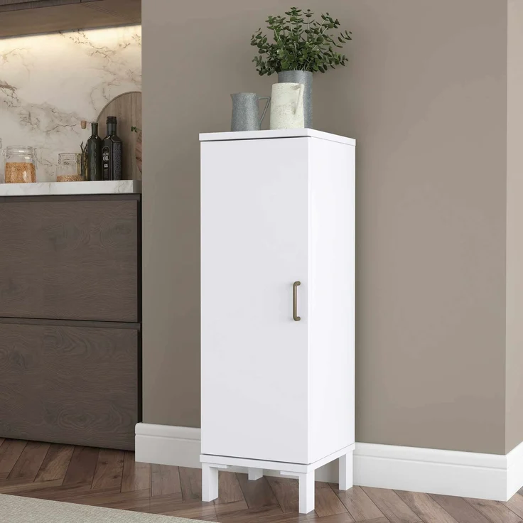 Skye Decor 'KC109' Badezimmerschrank, Weiß, 30 x 93,6 x 32,5 cm – Bild 1
