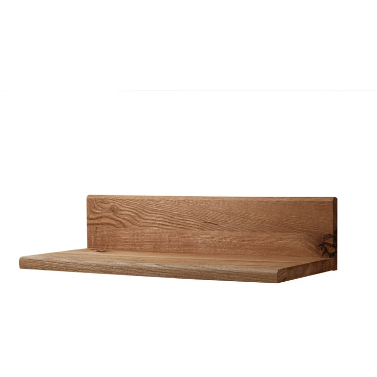 Wandregal Wild-/Zerreiche 49x20x12 natur geölt FRANKFURT #103 – Bild 1