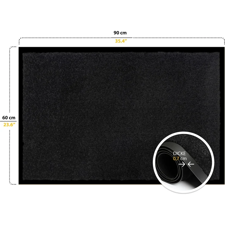 Furni24 Fußmatte - Anthrazit, 60 x 90 cm – Bild 10