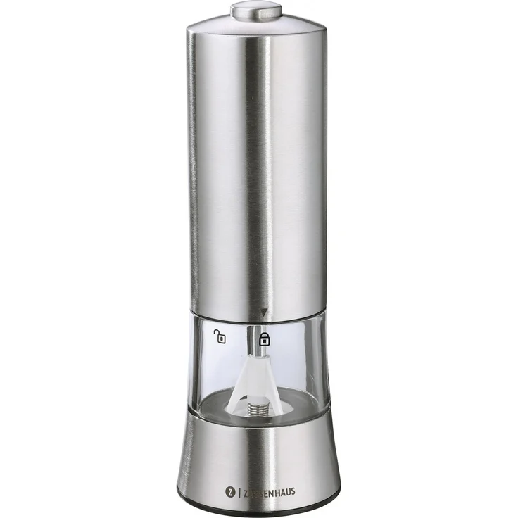 Pfeffermühle Gewürzmühle USB elektrisch 18cm Edelstahl ZASSENHAUS GERA 033083