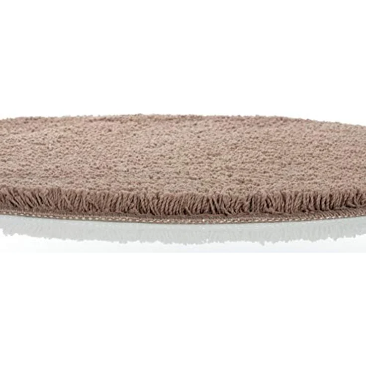 Brandsseller Badematte Rund Ø 60 cm Badteppich Badvorleger Badezimmerteppich Duschvorleger Taupe – Bild 6
