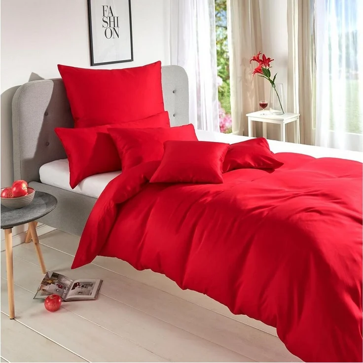 TRAUMSCHLAF Bettwäsche Uni Tencel™ Lyocell, Lyocell, 2 teilig, glatte Oberfläche und super angenehmes weiches Hautgefühl – Bild 2