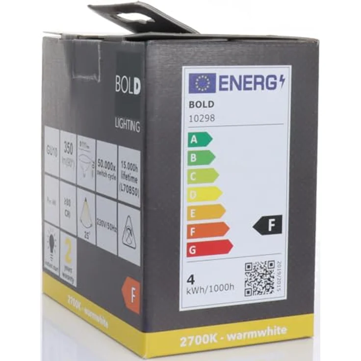 BOLD 10298 LED-Lampe EEK F (A - G) GU10 Reflektor 4 W = 32 W Warmweiß (Ø x H) 111 mm x 70 mm nicht dimmbar 1 Stk – Bild 7