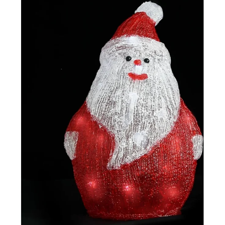 vidaXL LED-Weihnachtsmann Acryl Indoor und Outdoor 28 cm 328786 – Bild 3