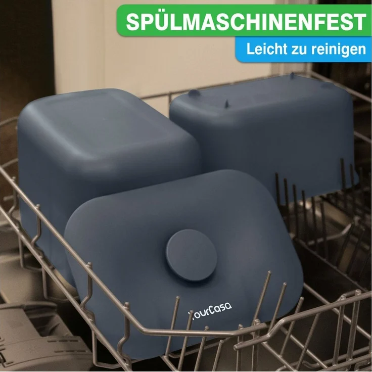 YourCasa Biomülleimer Küche 5L - Komposteimer Küche mit Sieb Spülmaschinenfest, Fassungsvermögen 5L, Spülmaschinenfest – Bild 3