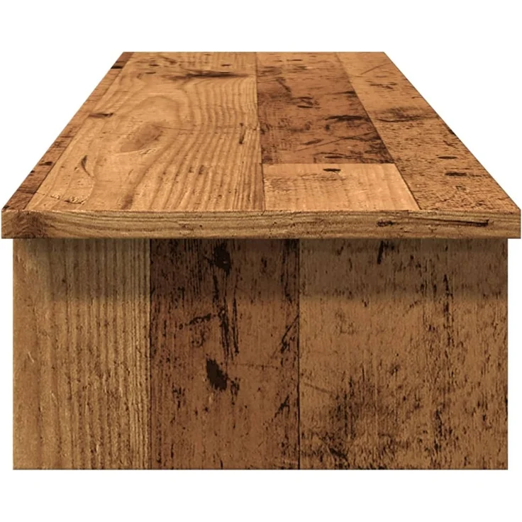 vidaXL Monitorständer Altholz-Optik 100x27x15 cm Holzwerkstoff 854713 – Bild 5