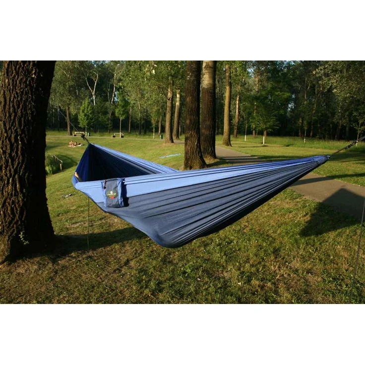 MacaMex Hängematte Camper Travelset Single, Hellblau/Blau – Bild 3