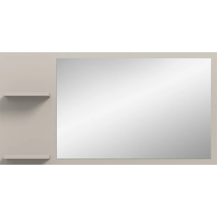 Spiegel (B/H/T: 106x55x16 cm) in Kaschmir Nachbildung und Spiegelglas – Bild 3