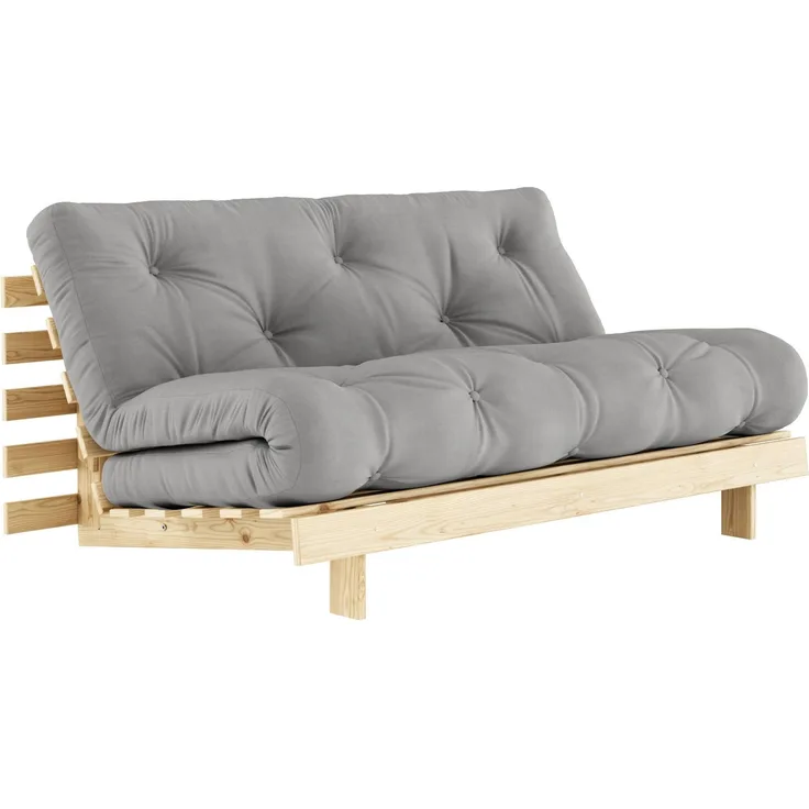 Schlafsofa ROOTS 160 cm Polster GREY von KARUP Klappsofa Gestell Kiefer massiv