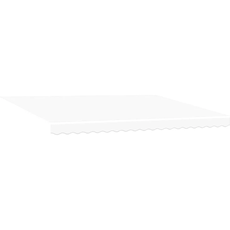 vidaXL Manueller Markisenrahmen mit LEDs Weiß 4,5 × 3 m 3420662 – Bild 2