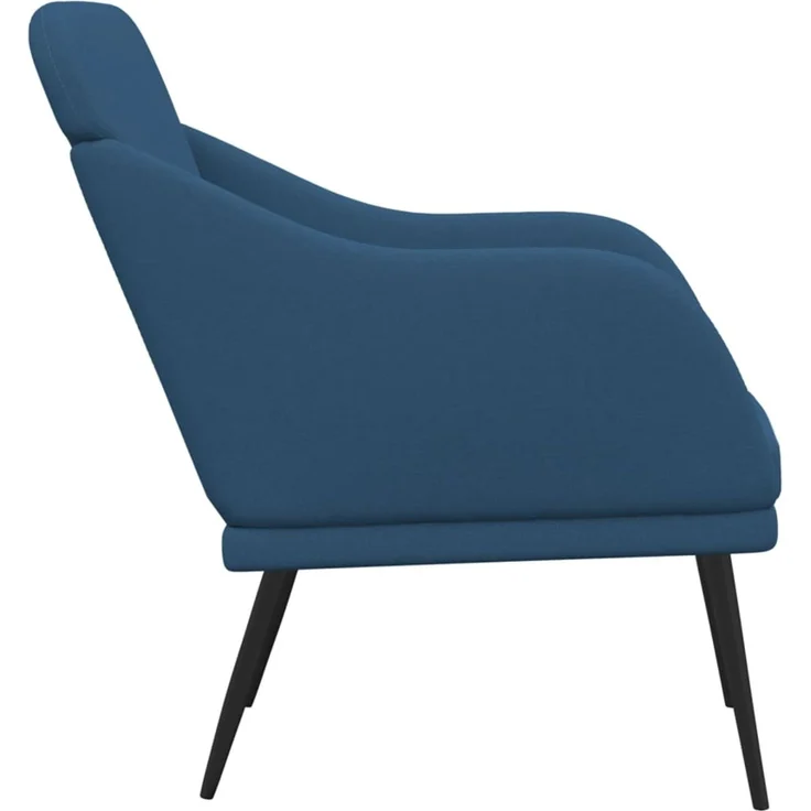 Sessel wohnzimmer, Relaxsessel Blau 63x76x80 cm Stoff – Bild 4