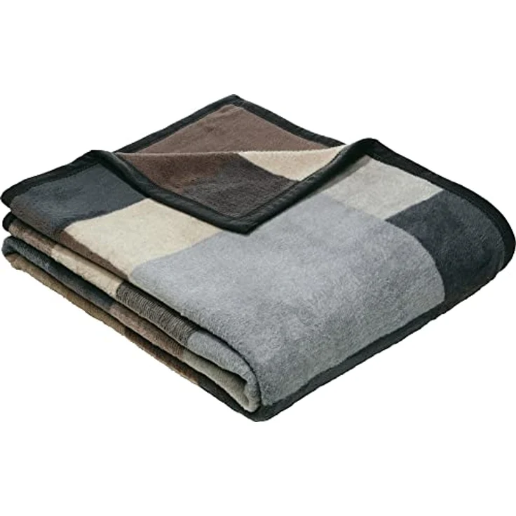 Wohndecke Wohndecke "Palermo", Erwin Müller, Baumwollmischung Karo – Bild 1