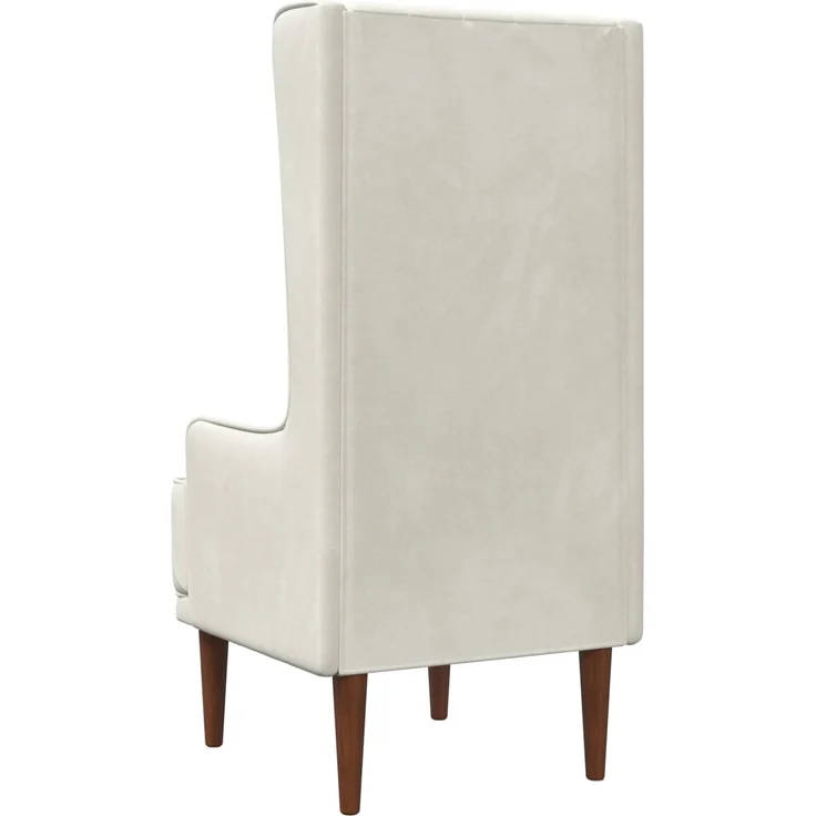 vidaXL Hochlehner Creme Samt 42042499 – Bild 5