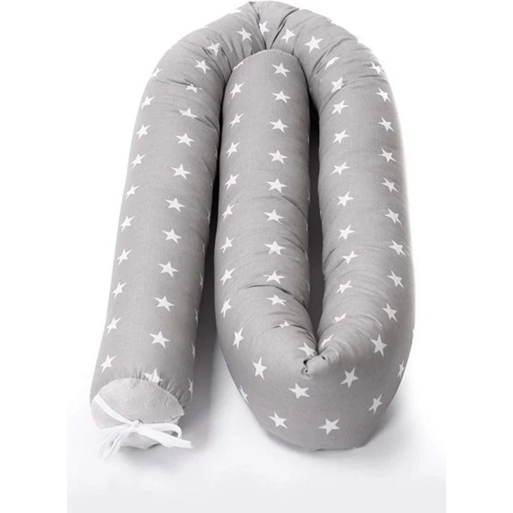 Amilian Nestchenschlange Bettschlange 210cm - Seitenschläferkissen - Nestschlangen, (Nestchenschlange für Kinderbett, Nestchen, Bettumrandung als Kopfschutz, Kantenschutz für Ihr Babybett), Nestchen - Bettumrandung als Kopfschutz - Kantenschutz für Bab... – Bild 4