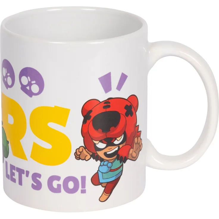 Brawl Stars Tasse, Kaffeetasse im Brawl Stars-Design mit 325 ml Fassungsvermögen, spülmaschinen- und mikrowellengeeignet