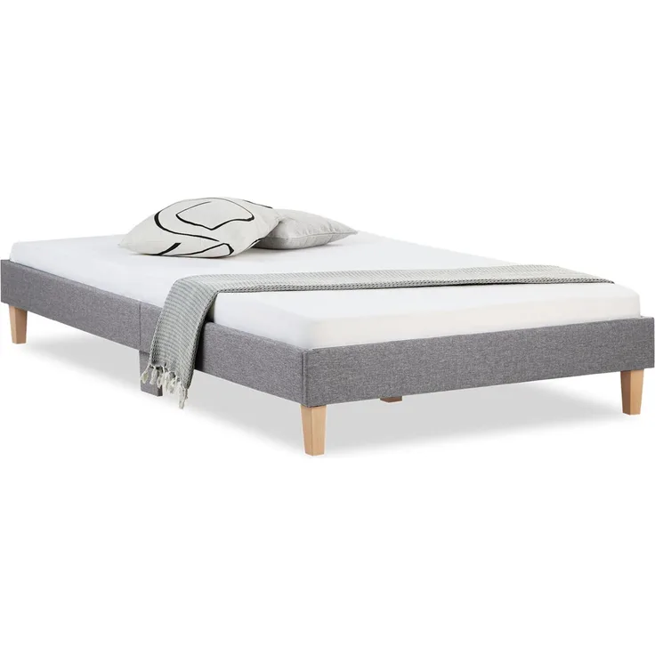 Homestyle4u Polsterbett 120x200 cm, ohne Matratze