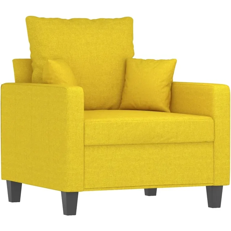 vidaXL Sessel Hellgelb 60 cm Stoff 359256