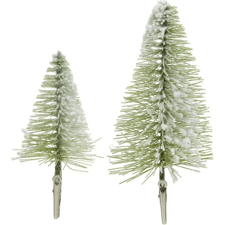 Kaemingk Bürsten Minibaum am Klipp grün 27 cm