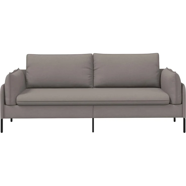 vidaXL 3-Sitzer-Sofa Taupe 222 x 81 x 89 cm Stoff 42048635 – Bild 3