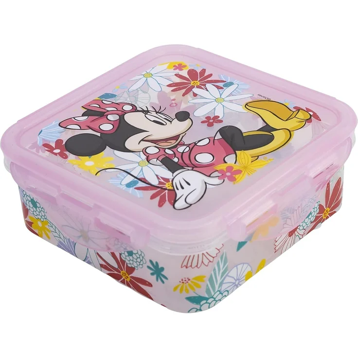 Quadratische Kinder Lunchbox Minnie Mouse 13 x 13 cm – Bild 1