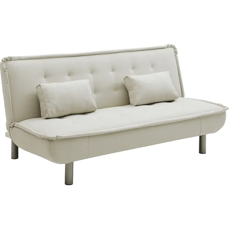 Vente-unique - MISHAN Sofa StoffStoff Beige - B 96 cm x H 89 cm x L 190 cm – Bild 4