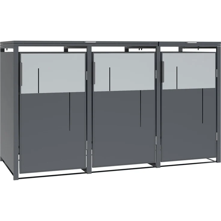 Westmann Tonus 3 | Metall Mülltonnenbox 3er | – Bild 1