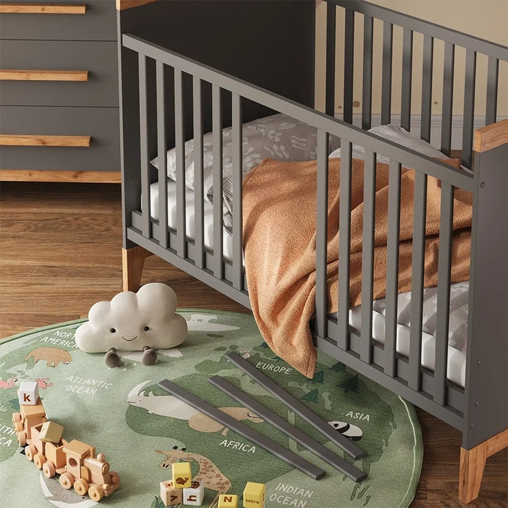 Babybett Malia Grau/Artisan 70x140 cm Vitalispa – Bild 4