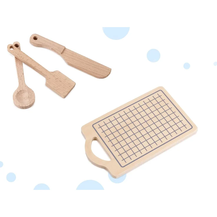 Kinderküche aus Holz, Spielküche aus Holz Spüle, Backofen, (Modell 4) – Bild 9