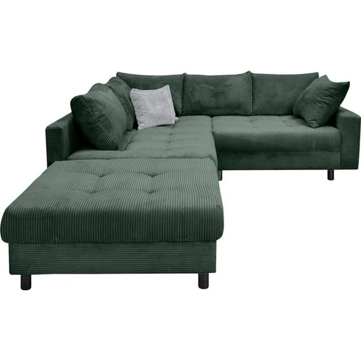 Home affaire Ecksofa Toni L-Form, Ottomane beidseitig montierbar, Federkern-Polsterung – Bild 4