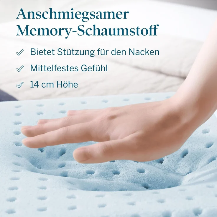 Lucid Belüftetes Gel Memory-Schaumstoffkissen – Bezug waschbar – Bild 6