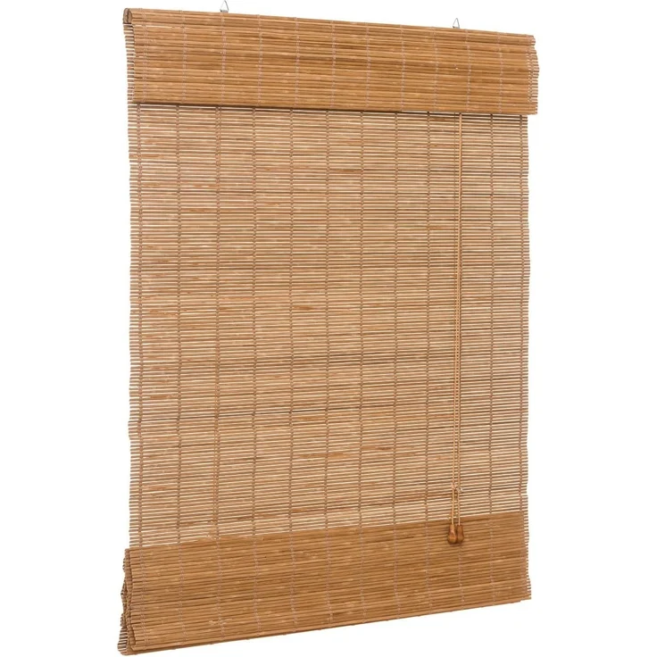 ventanara Raffrollo Bambus Raffrollo Bambusraffrollo Afrika Stil Holzrollo Seitenzugrollo – Bild 1