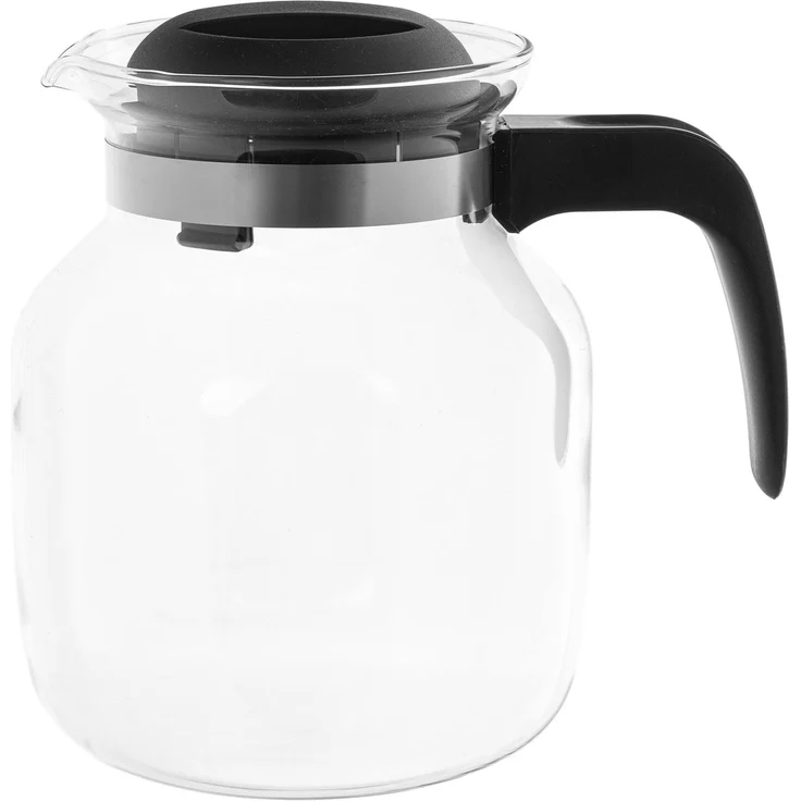 KADAX Hitzebeständige Teekanne mit Deckel, Glas, schwarz, 1,5L – Bild 8