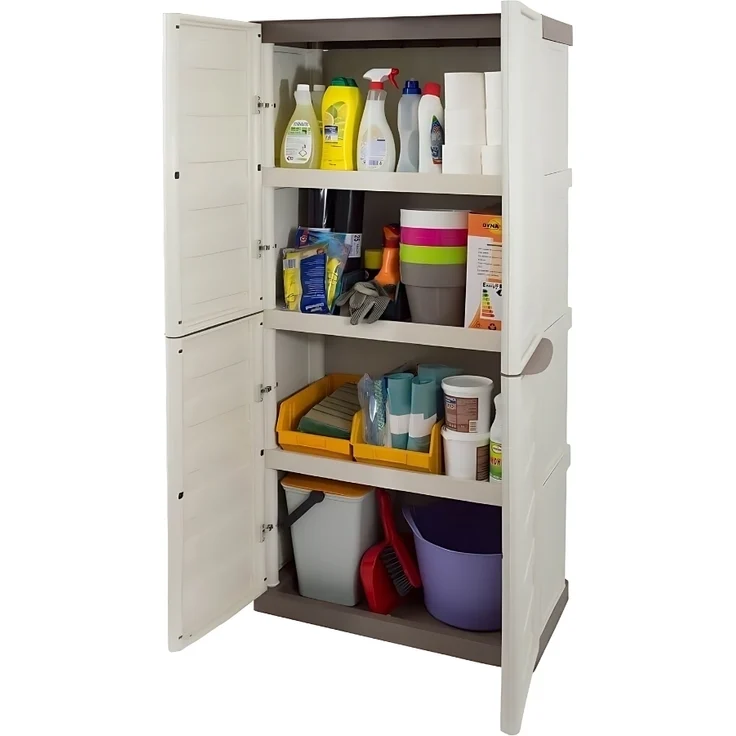 GarPet Garten-Geräteschrank Gartenschrank Kunststoff Geräteschrank Wetterfest Wasserdicht Schrank – Bild 1