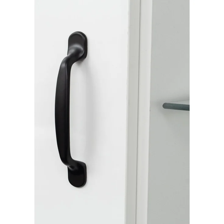 ZUBALIYA Hängeschrank (59,5 x 35 x 182 cm), 2 Türen, LED - Beleuchtung, Stauraum für Wohnbereich, Küche oder Bad entsprechend dem Aufstellort, Weiß – Bild 16