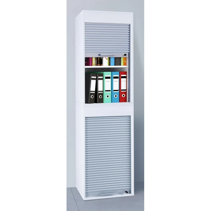 VCM Aktenschrank Holz Büroschrank Aktenschrank Rollladen Aktos XL (1-St) – Bild 4