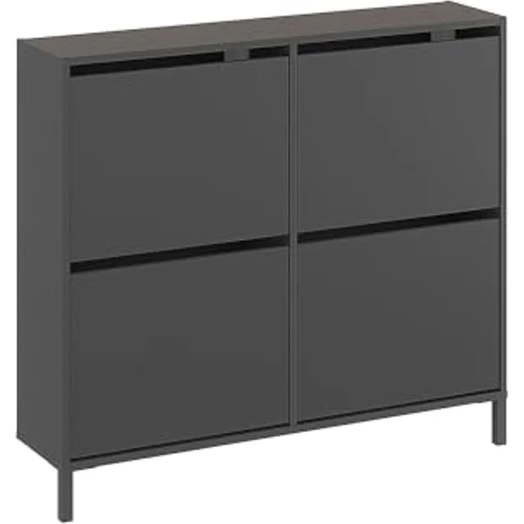 KOMTO Schuhschrank Trek 4 - Schuhregal Geschlossen mit 4 Klappen – Bild 6
